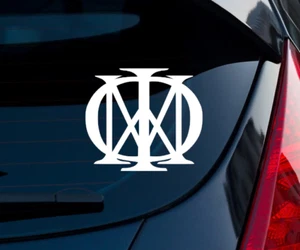 Dream Theater Logo Indoor Outdoor Matte White Vinyl Decal 3"x2.64" - Picture 1 of 1