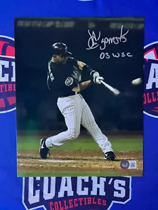 Alex Gonzalez Autographed 8x10 Photo with 03 WSC Inscription (Beckett) - Picture 1 of 2
