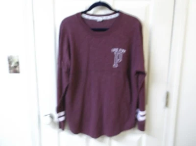 Victoria’s Secret ROSA Talla Mediana Top Logo en la Espalda Sudadera Ligera Foto 1 de 3