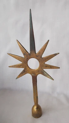 Impresionante, Antiguo, Dorado, 11 Puntos Superior -VER FOTOS- Foto 1 de 4