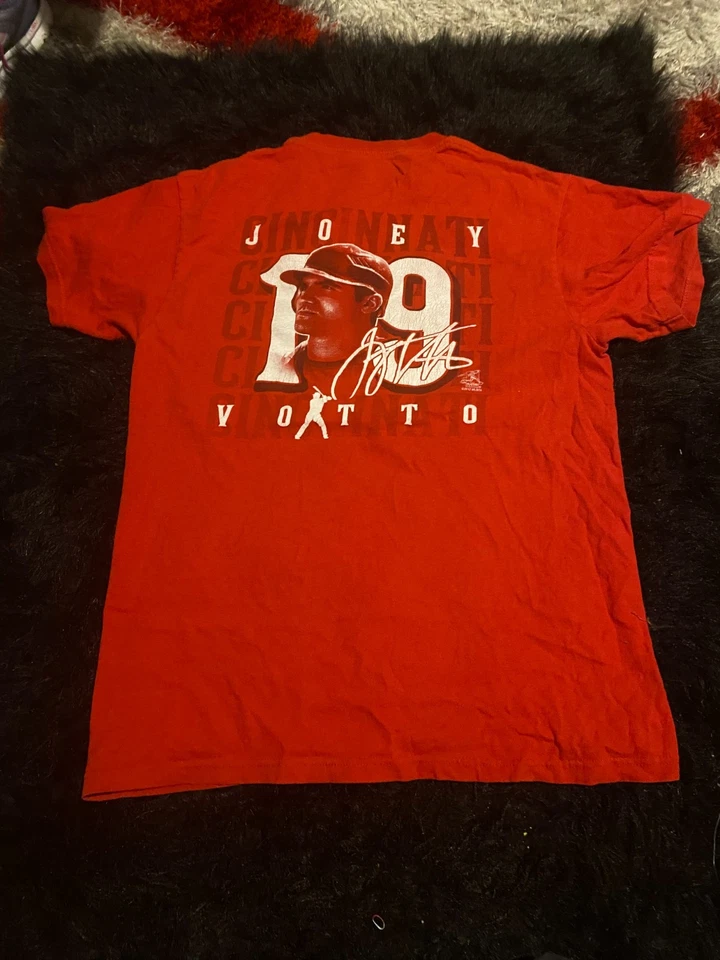 Camiseta Cincinnati Reds y2k para hombre talla mediana Joey Votto roja #19 MLB camiseta gráfica Foto 1 de 2