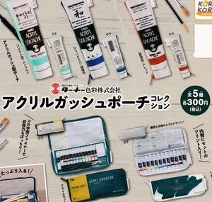 Turner Color Acrylic Gouache Pouch Collection Set of 5 Capsule Gashapon - Picture 1 of 1