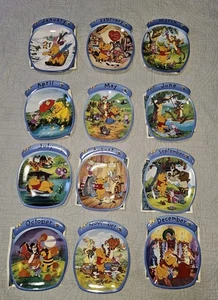 Juego completo de platos Bradford Disney Winnie the Pooh todo el año 12 meses - Imagen 1 de 21