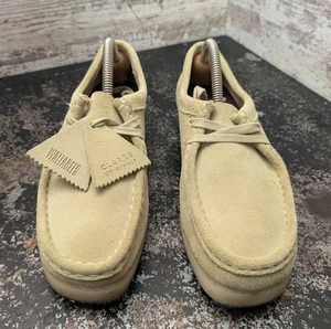 Zapatos Oxford Clarks Wallabees para mujer talla 9 usados gamuza clásicos informales - Imagen 1 de 15