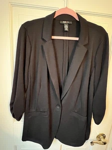 Style & Co Women's Single Button Blazer~Size Large~Black. - Picture 1 of 7