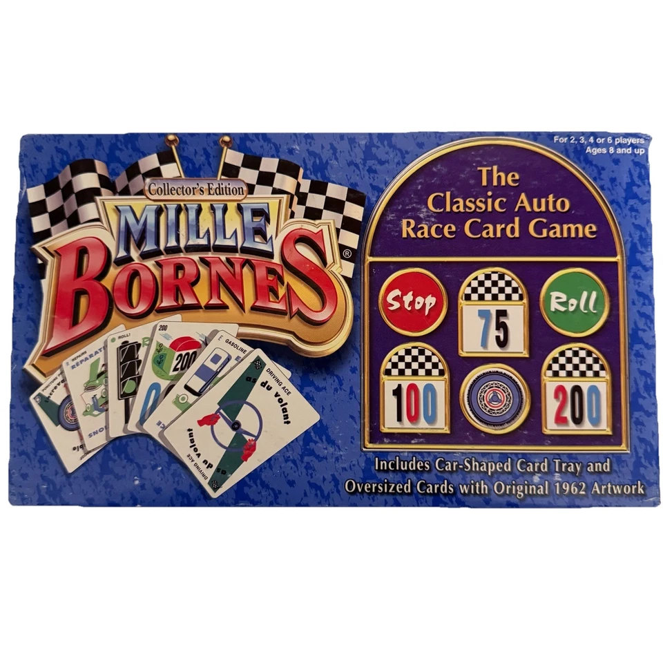 Mille Bornes Edición Coleccionista El Clásico Juego de Cartas Auto Race 2003 - Completo Foto 1 de 4