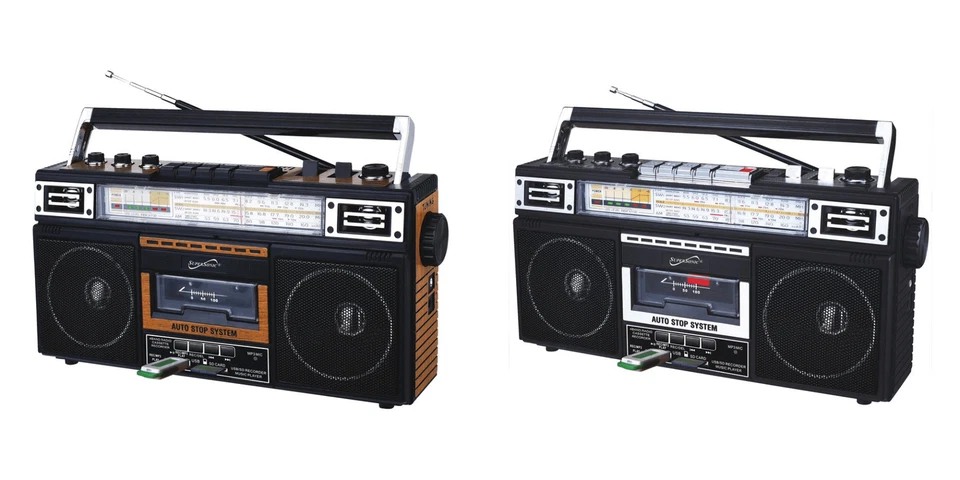Supersonic 4 Band Bluetooth Radio & Cassette Player with Cassette to MP3 Convert - Image 1 of 1