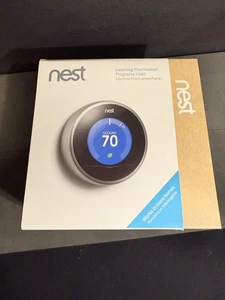 Google Nest 2nd Gen Learning Thermostat- USED- With Original Packaging - Picture 1 of 6