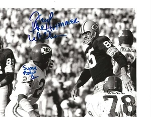 FRED WILLIAMSON "THE HAMMER" KANSAS CITY CHIEFS SIGNIERT 8x10 SUPER BOWL I BILD - Bild 1 von 2