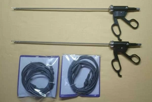 2pc Laparoscopic Bissinger Bipolar Fenestrated With Cable Surgical Instruments - Picture 1 of 10