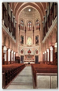 Postal Iglesia de la Inmaculada Concepción Interior Jesuita Nueva Orleans LA UNP - Imagen 1 de 2