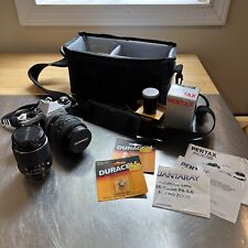 Pentax ME Super 35mm SLR Film Camera + Accessories Bundle - Flash, Film, Lens