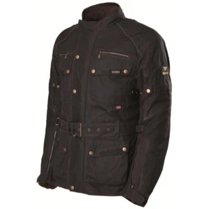 Modeka GLASGOW Wachsjacke schwarz Motorradjacke Tourenjacke wasserdicht - Bild 1 von 20