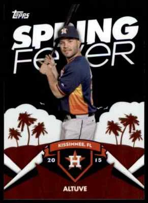 2015 TOPPS SPRING FEVER JOSE ALTUVE HOUSTON ASTROS #SF-31 INSERT - Image 1 of 2