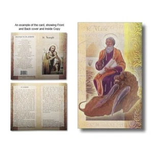 Saint Mark Biography Card 80 x 135mm Folded, Gold Foiled - Bild 1 von 1
