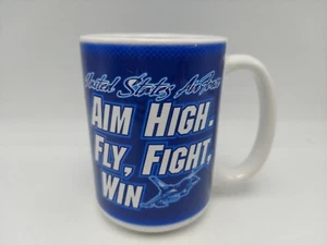 United States Air Force Aim High Fly Fight Win Coffee Mug Cup - Picture 1 of 5