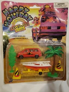 De colección Happy Holiday Pro-Engine Club' 1:64 Diecast Van Barco Remolque Extras Juego - Imagen 1 de 8