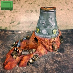Very Large Damaged Reactor Dice Tower - Picture 1 of 6