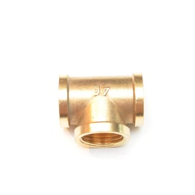 3/4 BSP Female Tee British Pipe Brass Fitting Fuel Air Water Oil Gas FasParts - Image 1 of 4