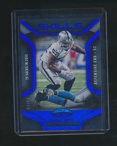 KHALIL MACK 2016 PANINI CERTIFIED SKILLS BLUE 07/50