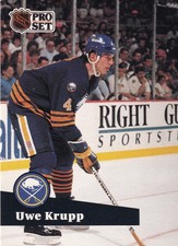 1991-92 Pro Set French #20 Uwe Krupp Buffalo Sabres