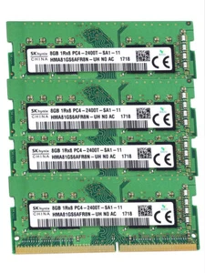 New Hynix 32GB (4X8GB) DDR4 2400MHz PC4-19200 SODIMM Memory Ram HMA81GS6AFR8N - Picture 1 of 5