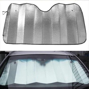 55"*27" Front Rear Window Car Windshield Visor Two-sided Silver Sun Shade Cover - Picture 1 of 1