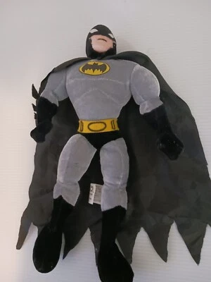 DC Comics Batman Plush Doll Figure 11" Soft Velvet Body Cape Nanco Black Gray - image 1 of 4
