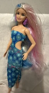 Mattel Barbie Puppe - lange rosa blaue Haare mit silbernen Strähnen wunderschön! - Bild 1 von 9