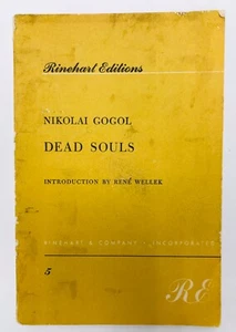 Dead Souls by Nikolai Gogol 1948 Rinehart PB Intro Rene Wellek Natural School - Foto 1 di 12