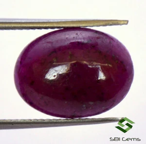 4.70 Cts Certified Natural Ruby Oval Cabochon 11.50x9 mm Unheated Loose Gemstone - Picture 1 of 4