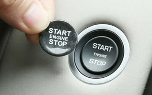 For Jaguar XJ 2010-2019 Carbon Fiber Start Stop Ignition Switch Push Button trim - Picture 1 of 7