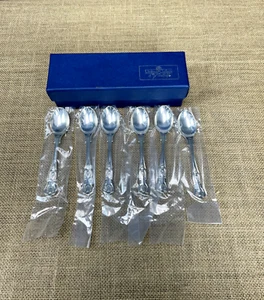 6 X UNITED CUTLERS OF SHEFFIELD 1991 STERLING HALLMARKED SILVER TEA SPOONS-BOX - Picture 1 of 12