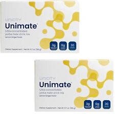 2X Unicity Unimate Yerba Mate Supplement LEMON GINGER best price pack of 2