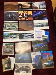 Subaru Car Brochure Collection x21, Job Lot UK Issue 1980's to 2010's - 02 - Picture 1 of 7