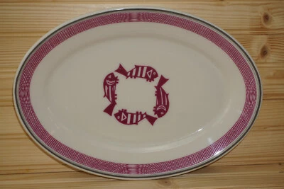 Pipestone Ancient Mimbreno Indian Santa Fe Dining Car Fish Platter, 12¼  #1 (S31 - Image 1 of 4