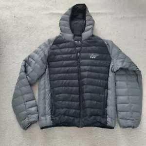 Scandinavian Explorer Hooded Jacket XL Mens Black Full Zip Puffer READ - Picture 1 of 7
