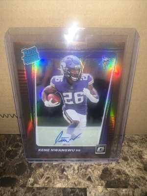 2021 Donruss Optic #233 Rated Rookie Kene Nwangwu Bronze Autograph - Image 1 of 2
