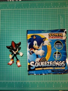 NEW Sonic the Hedgehog Squeezelings Figure collectible characters SHADOW - Picture 1 of 3