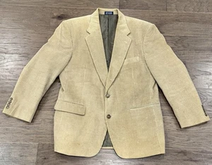 Men’s Size M Today’s Man Beige Corduroy Sport Coat Jacket - Picture 1 of 6