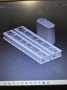N SCALE Steel Girder Box Style Bridge EXTENSION KIT - Picture 1 of 3