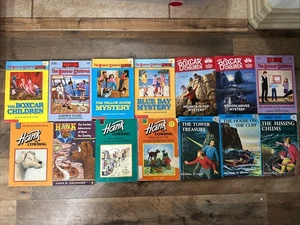 Lot Of 14 Children’s Chapter Books Boxcar Children, Hank, & Hardy Boys - Bild 1 von 5