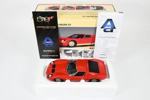 AUTOart MILLENNUM 1/18 Lamborghini MIURA SV ROSSO Diecast Model Car 74543 - Foto 1 di 18
