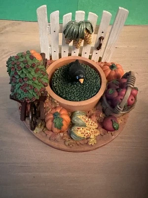 Our America Yankee Candle Pumpkin Harvest Jar Candle Topper Capper Snuffer - Imagem 1 de 4