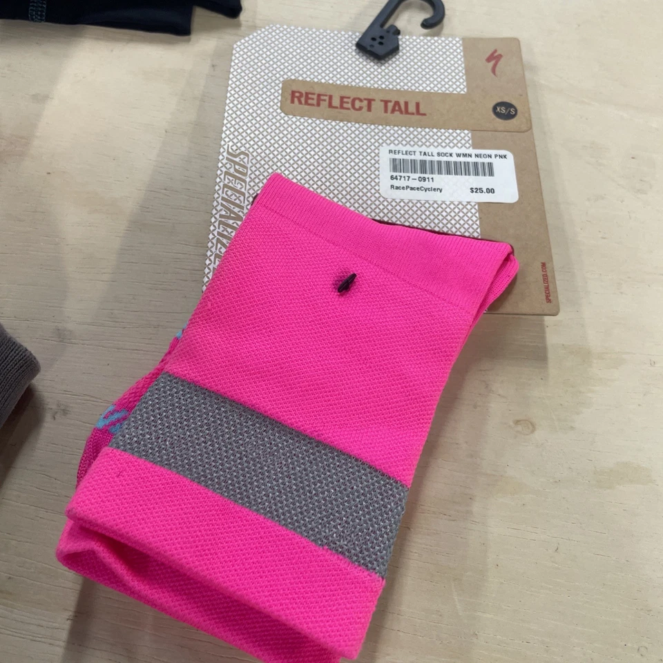 Calcetines de ciclismo Specialized Reflect altos XS/S nuevos rosas Foto 1 de 4
