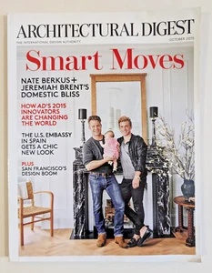 Architectural Digest Oct 2015 - Nate Berkus & Jeremiah Brent - No Label - VG - Imagen 1 de 3