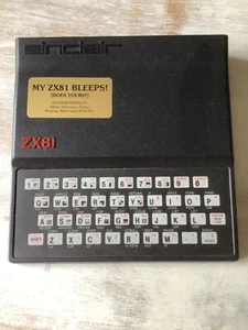 Sinclair ZX81 Shop Display Rigid Hard Keyboard & Sticker Ultra Rare 1981 Promo - Afbeelding 1 van 6