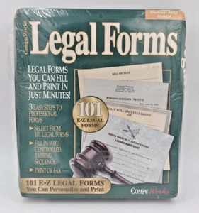 CompuWorks 101 EZ Personalized Legal Forms Windows 95/3/1 CD-ROM CR 1996 - Picture 1 of 7