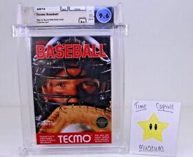 Tecmo Baseball First Print New Nintendo NES WATA Grade 9.6 A+ Black Seal TOP POP