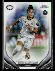 2023-24 Topps Chrome Womens UEFA Carla Camacho #15 Silver Refractor Rookie Card - Picture 1 of 2